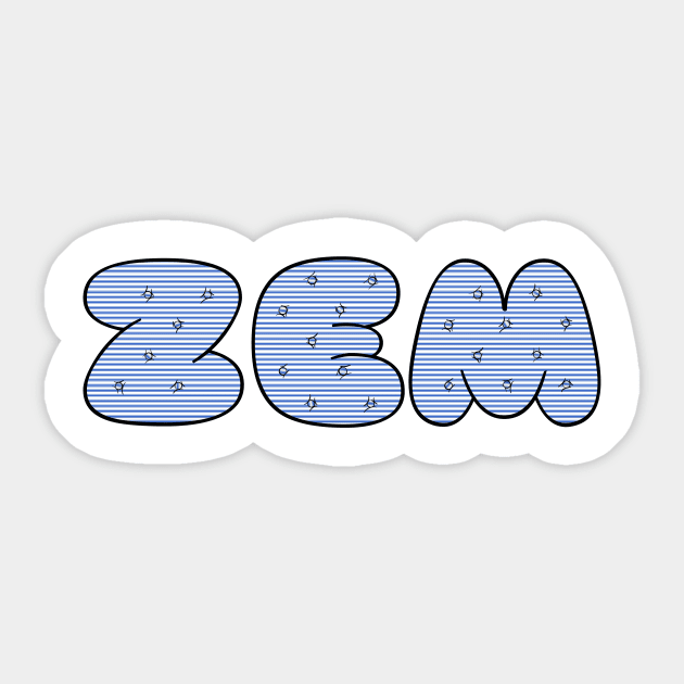 Zem (stripe) Sticker by Stupiditee